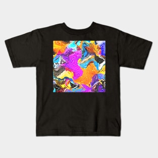 Stocksom Swirls of Colour 1 Kids T-Shirt